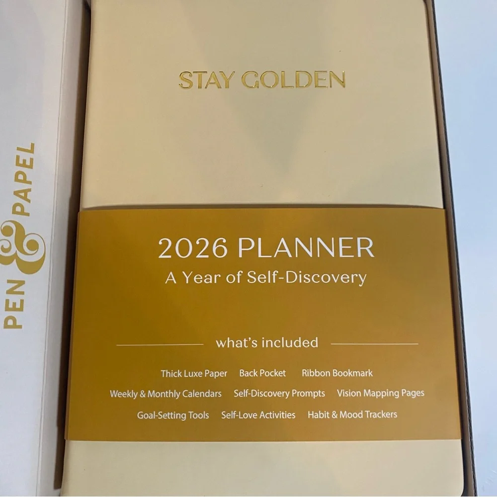 Pen & Papel 2026 Limited Edition Stay Golden Planner